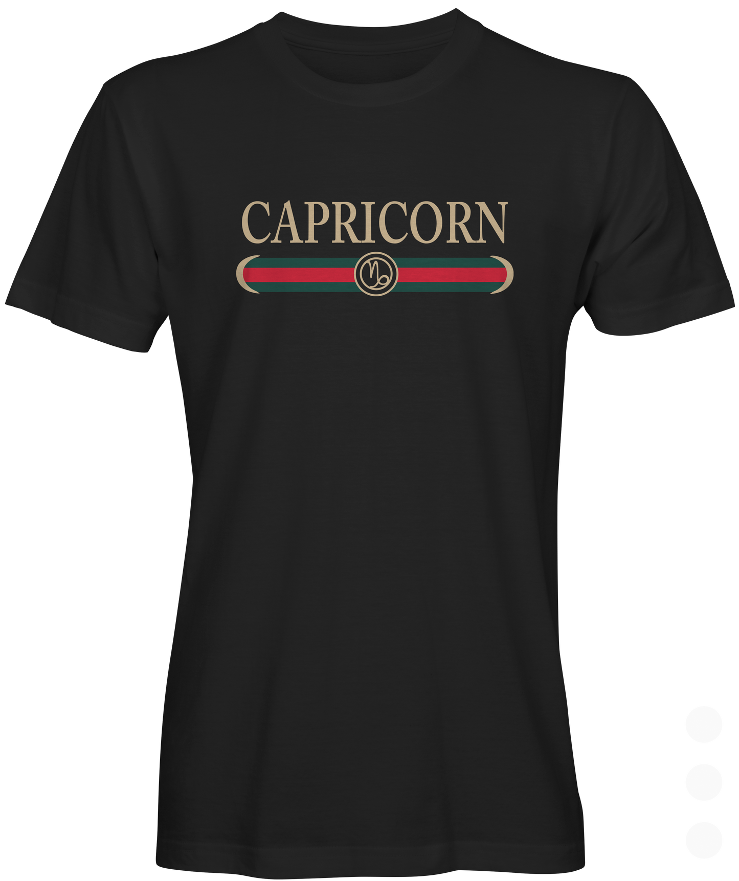Black Crew neck Capricorn T-shirt