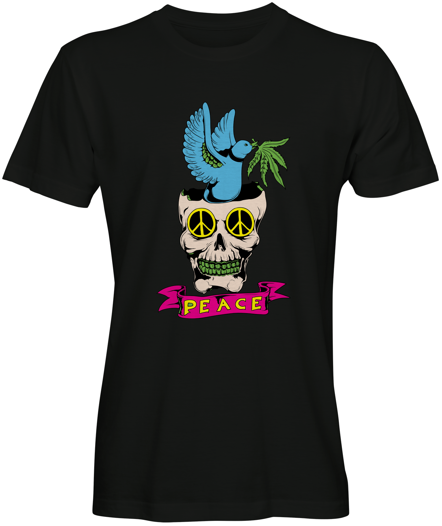 Peace Dove In Skull Graphic Tee