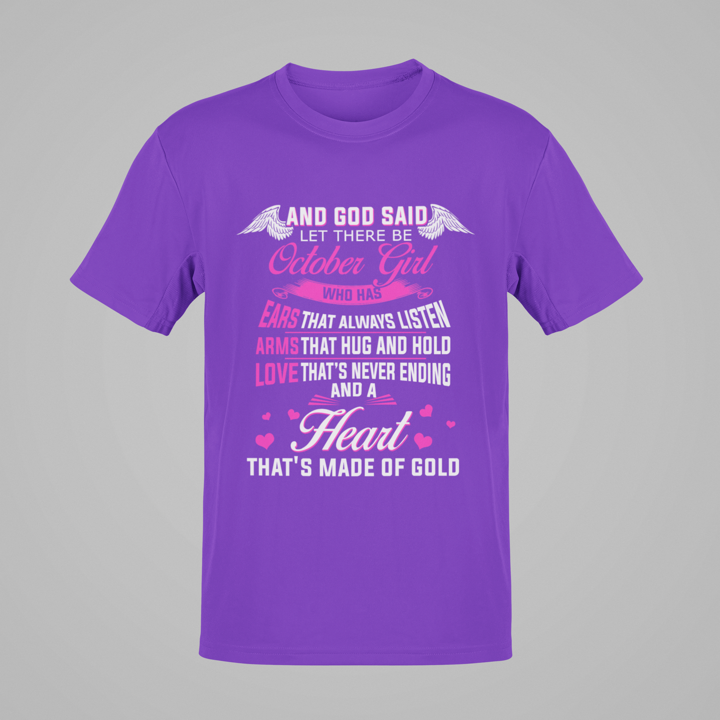 purple t-shirt