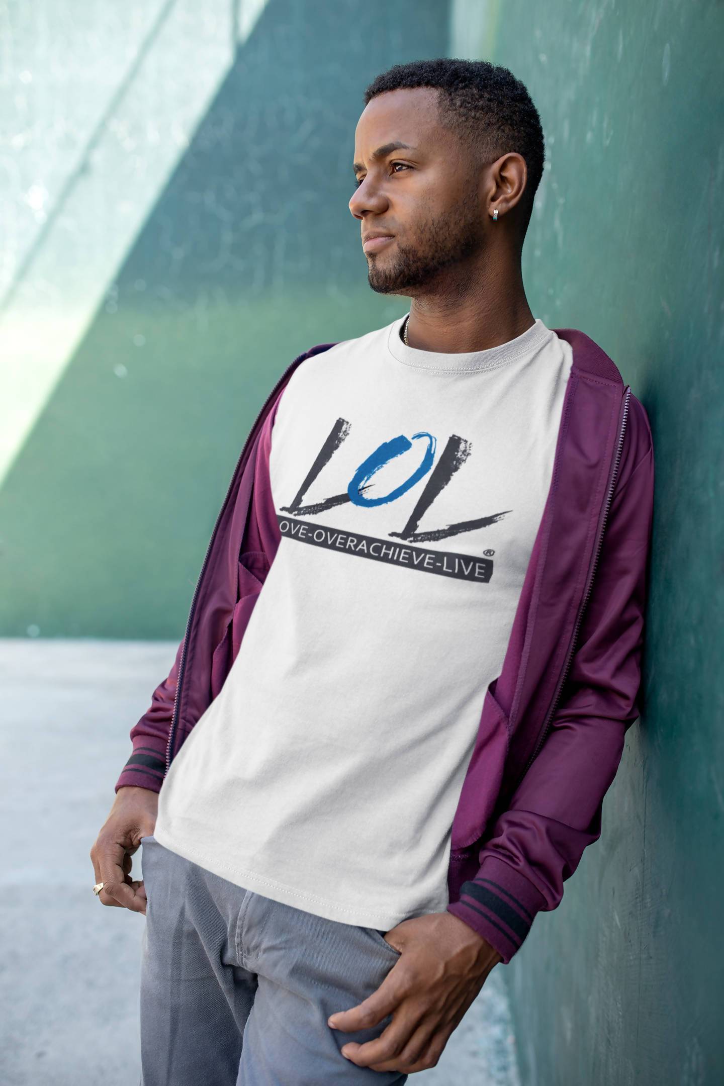 Men's LoL Blue Logo Crew Neck T-shirt - FulFill4me - LoL Apparel Co.