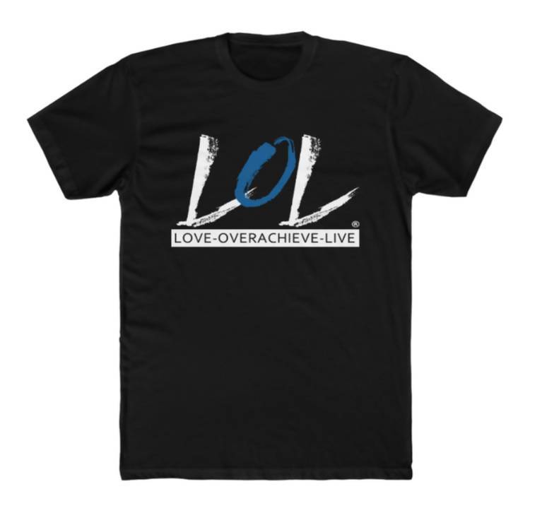 Men's LoL Blue Logo Crew Neck T-shirt - FulFill4me - LoL Apparel Co.