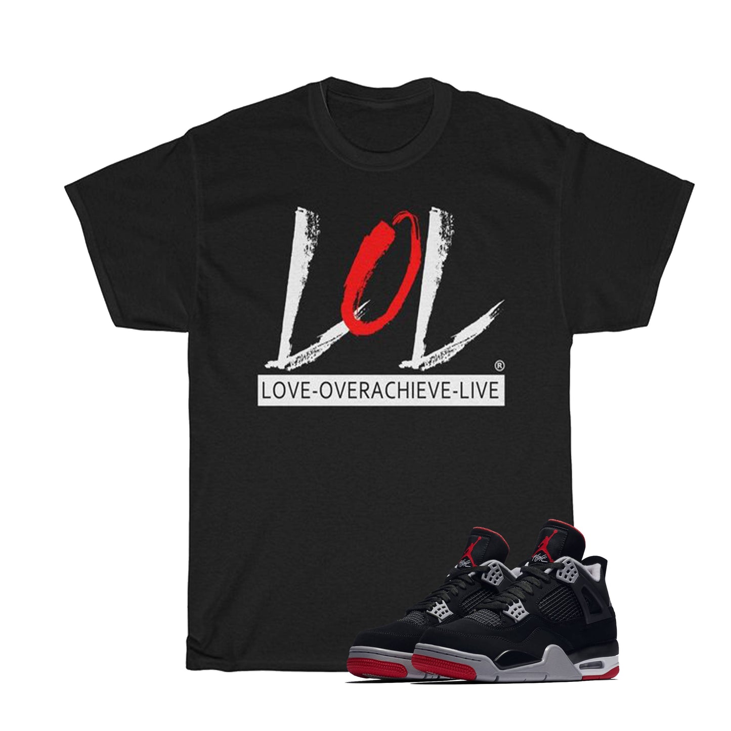 Men's LoL Bred Logo Crew Neck T-shirt - FulFill4me - LoL Apparel Co.