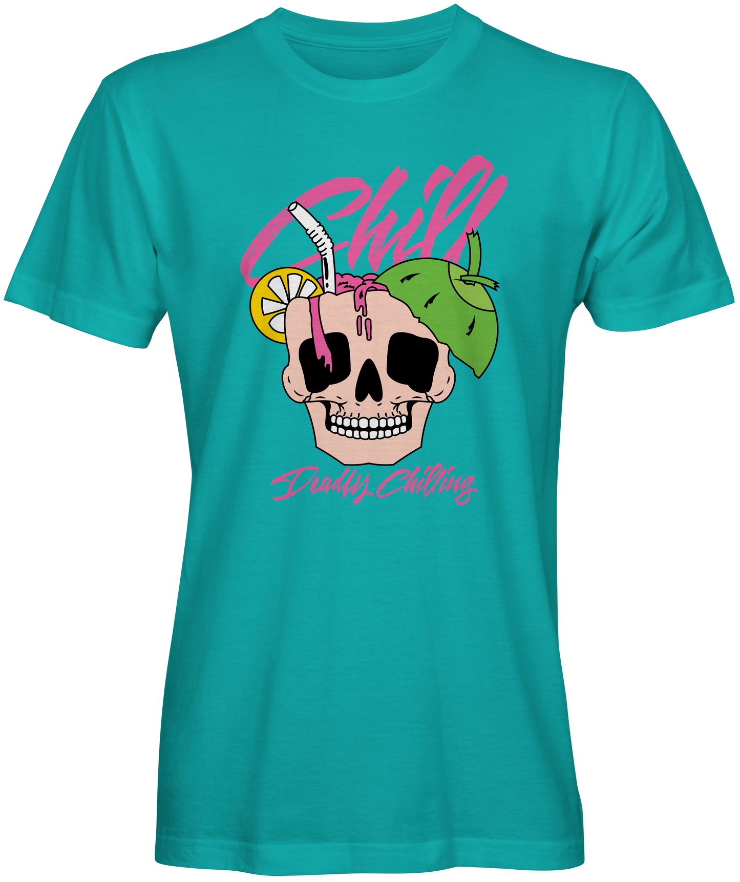 Deadly Chilling Skull T-shirt for Sale