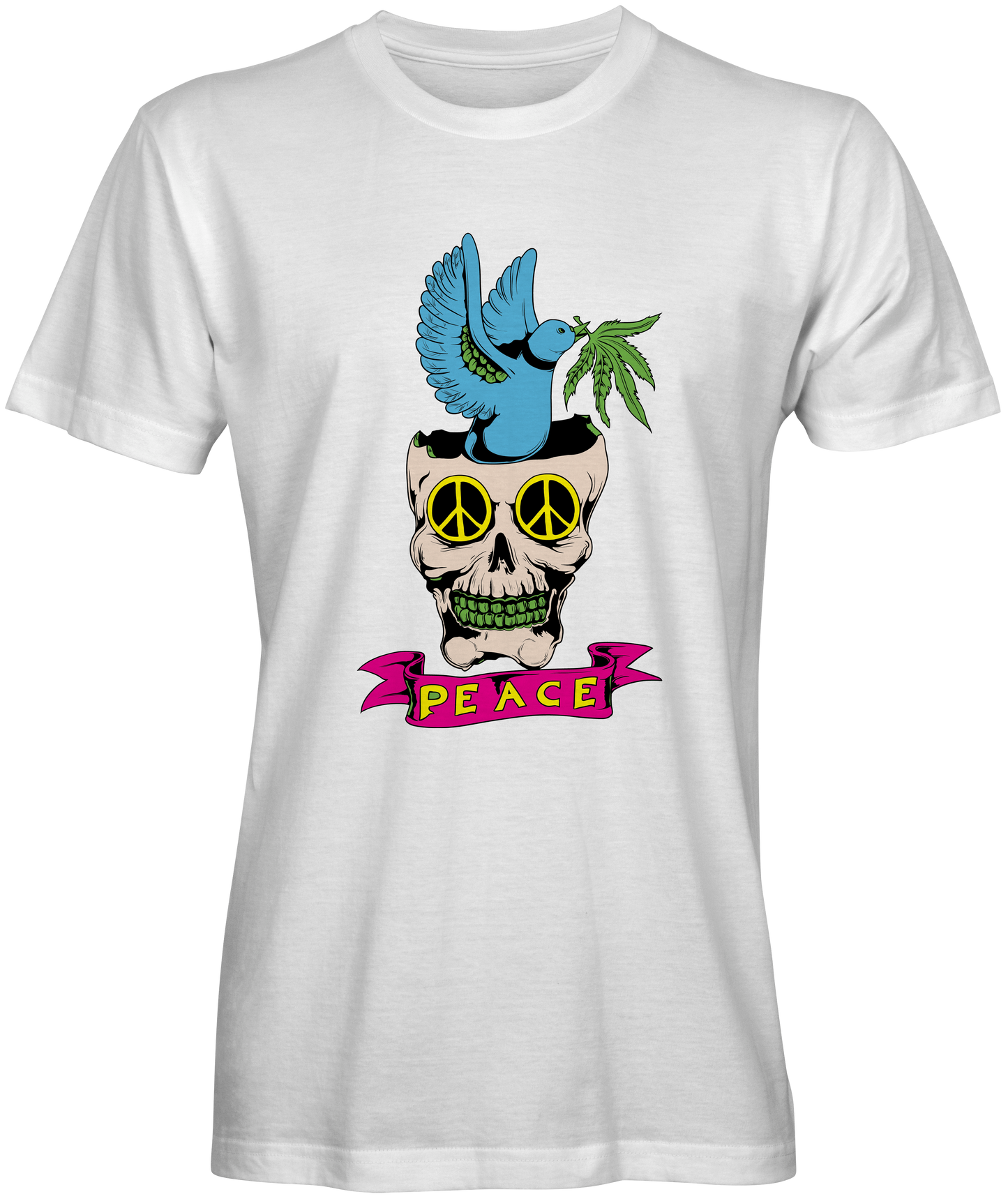 Peace Dove In Skull Graphic Tee