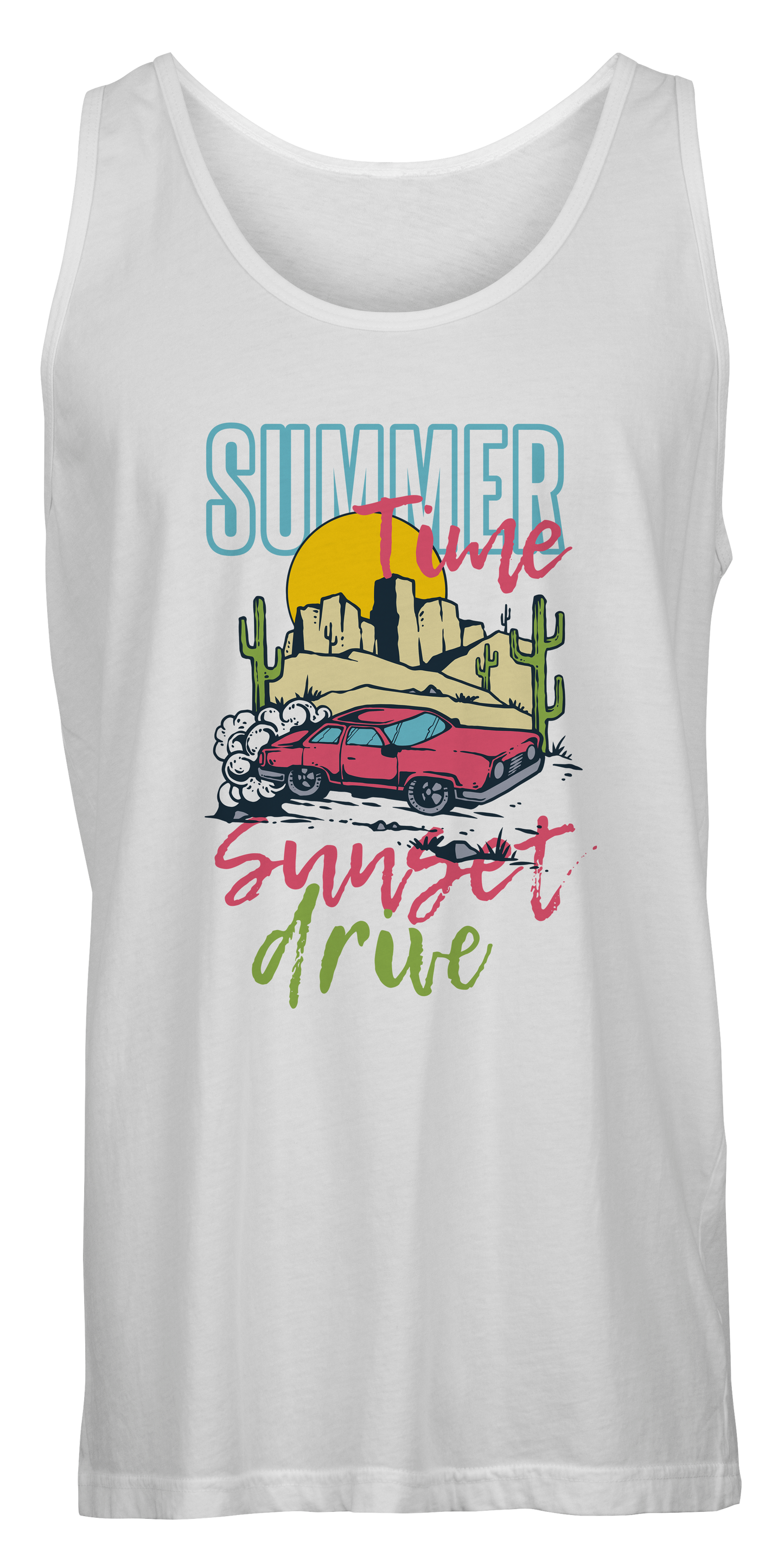 White Summer time Tank