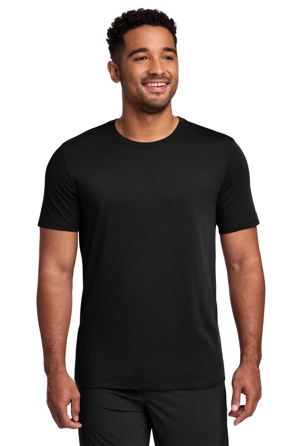 Nike NKBQ5231 Dri-FIT Cotton/Poly Tee in Black
