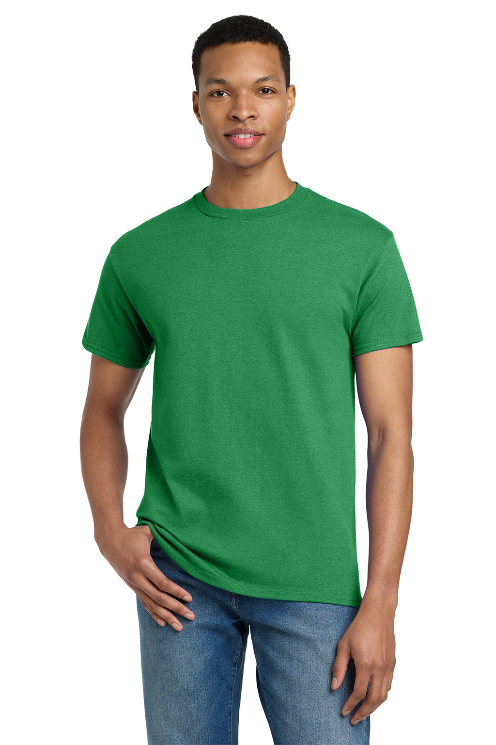 Gildan Ultra Cotton T-Shirt 2000 in Antique Irish Green, front view