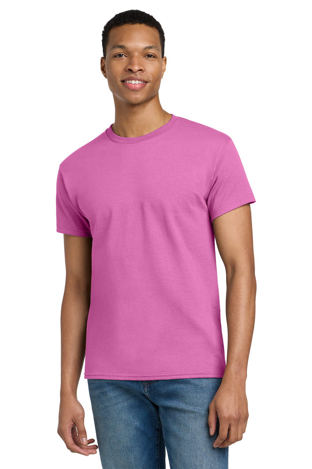 Gildan Ultra Cotton T-Shirt 2000 in Azalea, front view
