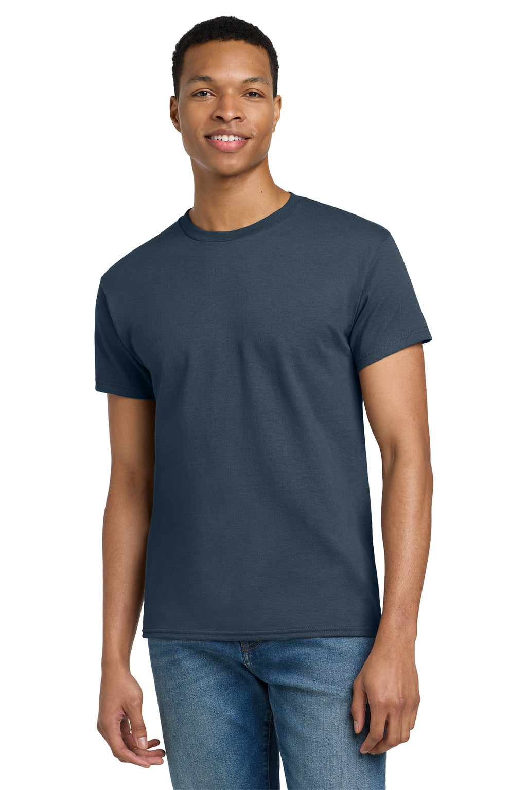 Gildan Ultra Cotton T-Shirt 2000 in Blue Dusk, front view