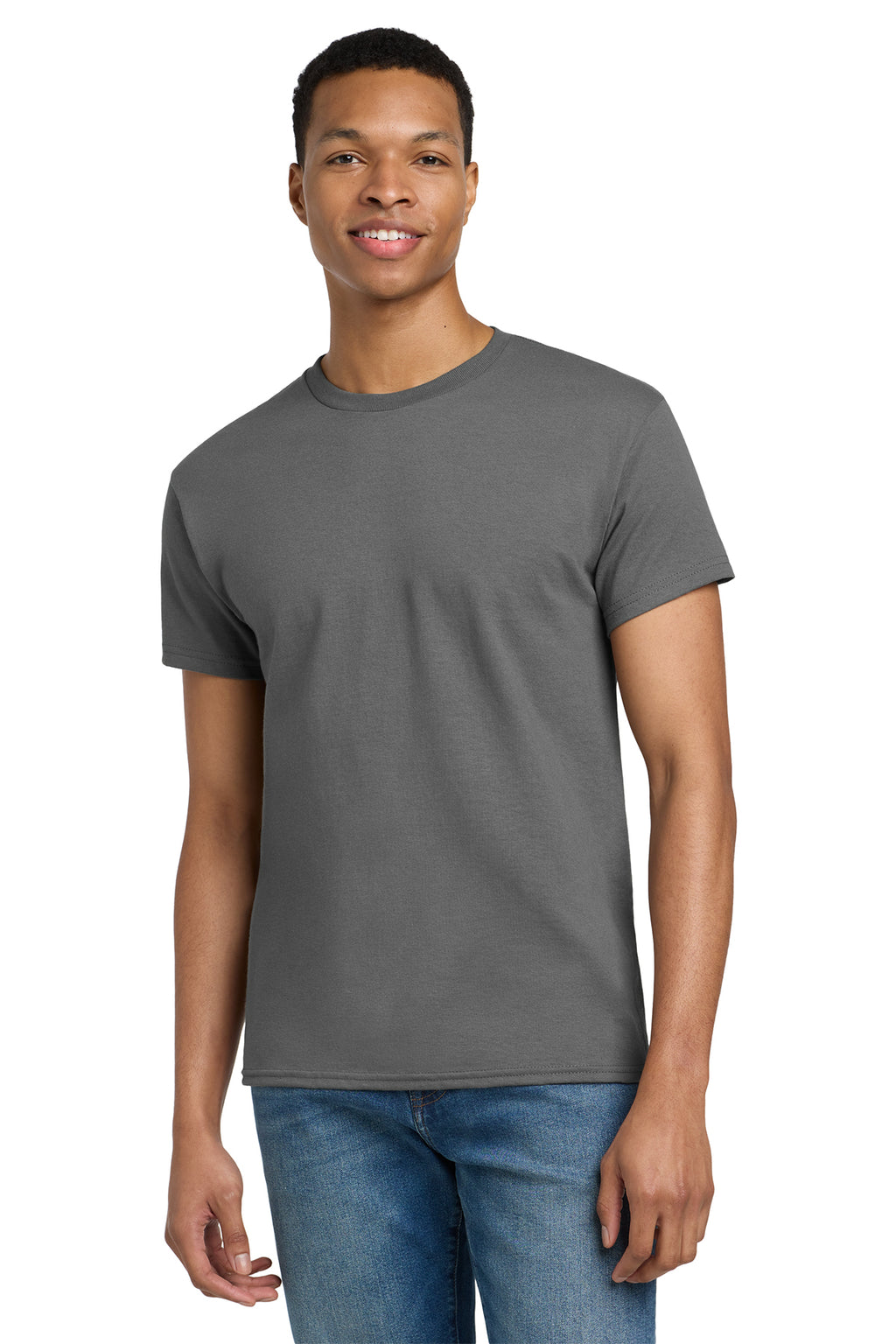 Gildan Ultra Cotton T-Shirt 2000 in Charcoal, front view