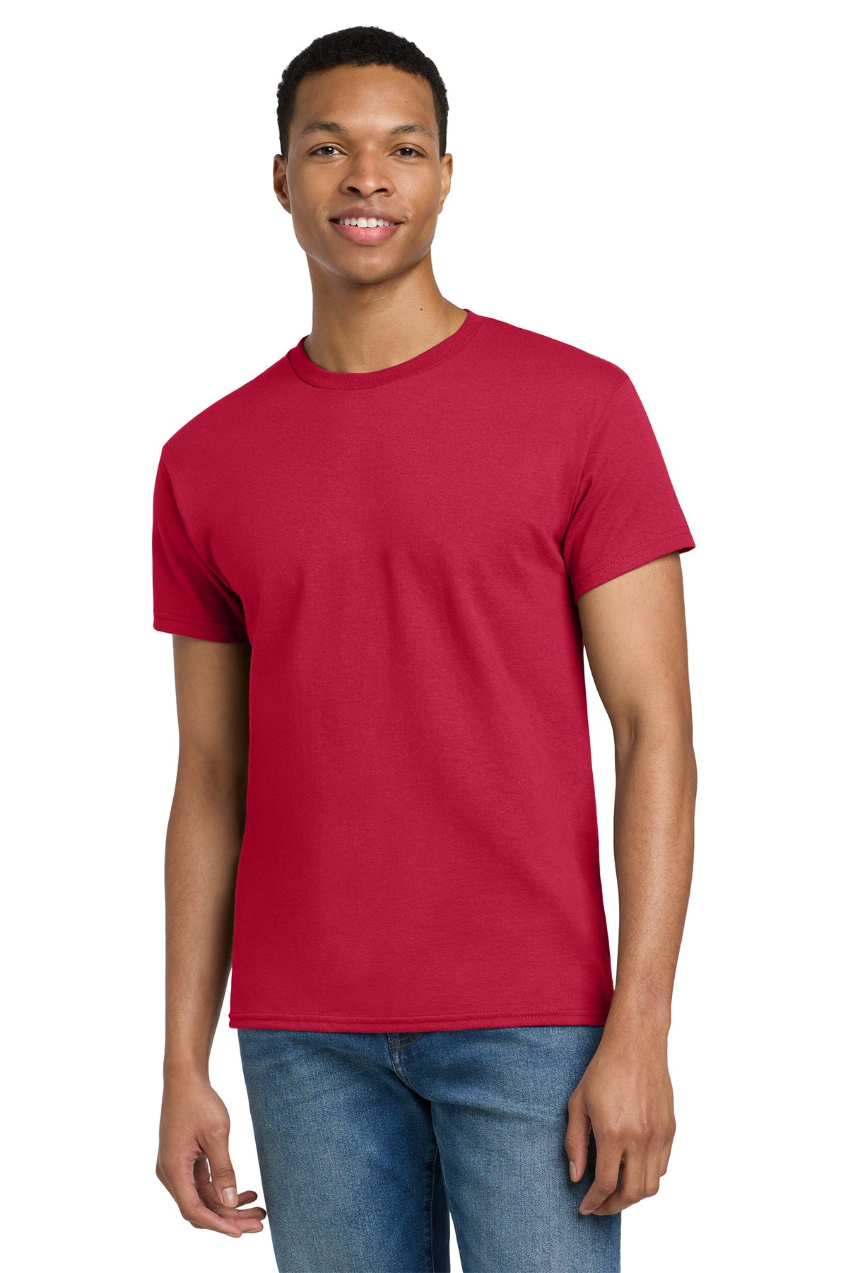 Gildan Ultra Cotton T-Shirt 2000 in Cherry Red, front view