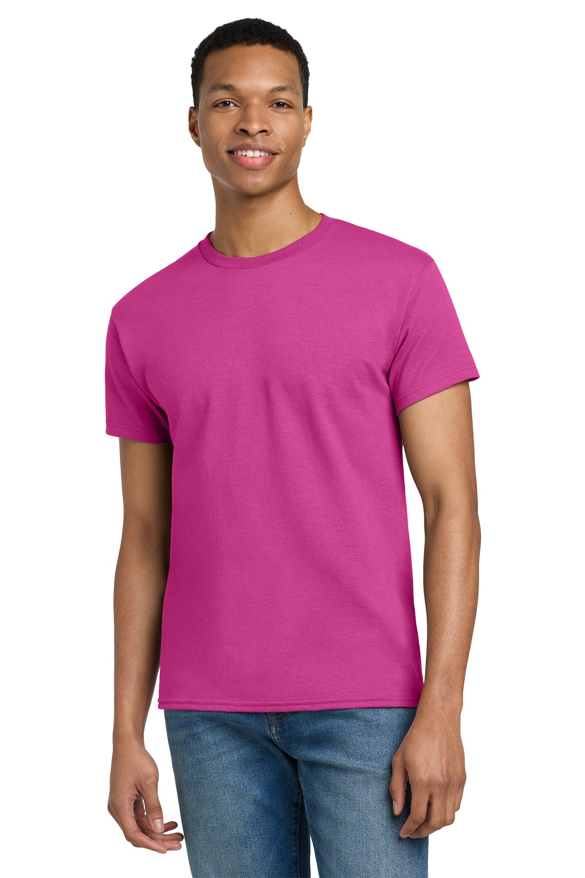 Gildan Ultra Cotton T-Shirt 2000 in Heliconia, front view