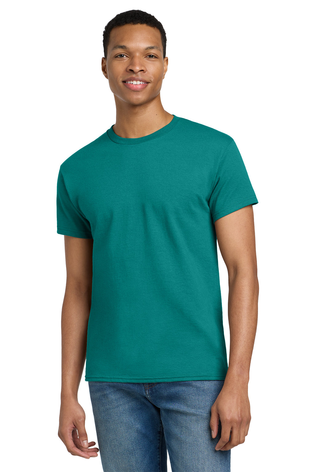 Gildan Ultra Cotton T-Shirt 2000 in Jade Dome, front view