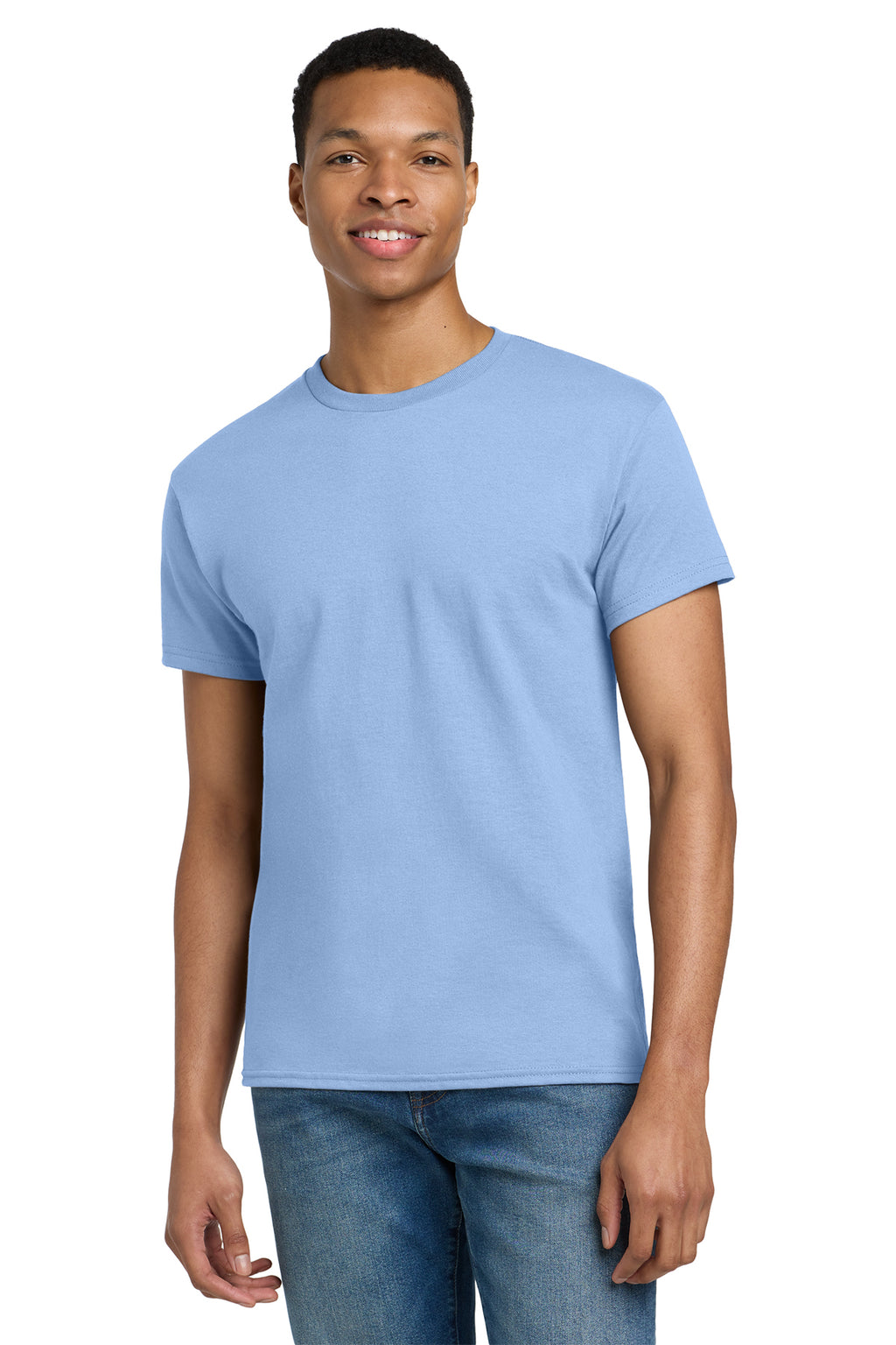Gildan Ultra Cotton T-Shirt 2000 in Light Blue, front view