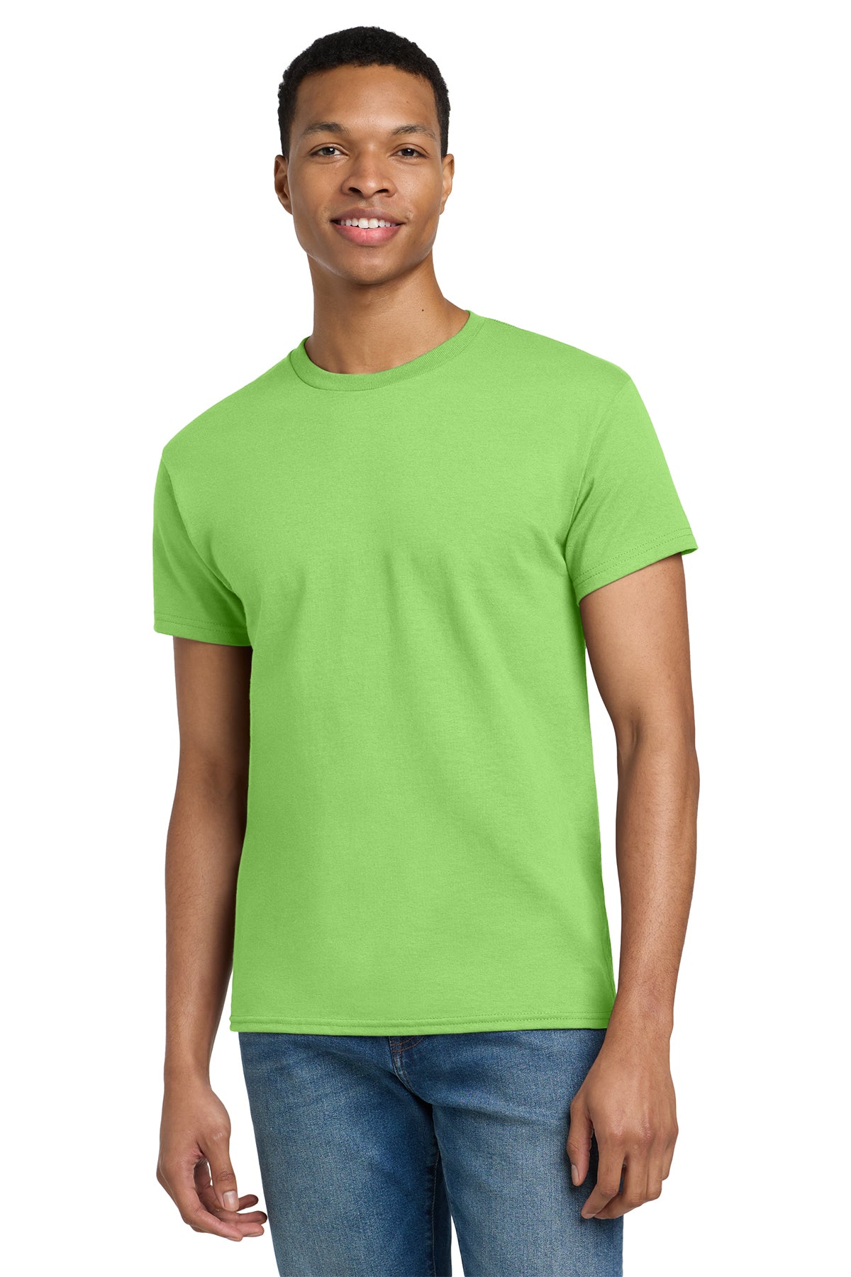Gildan Ultra Cotton T-Shirt 2000 in Lime, front view