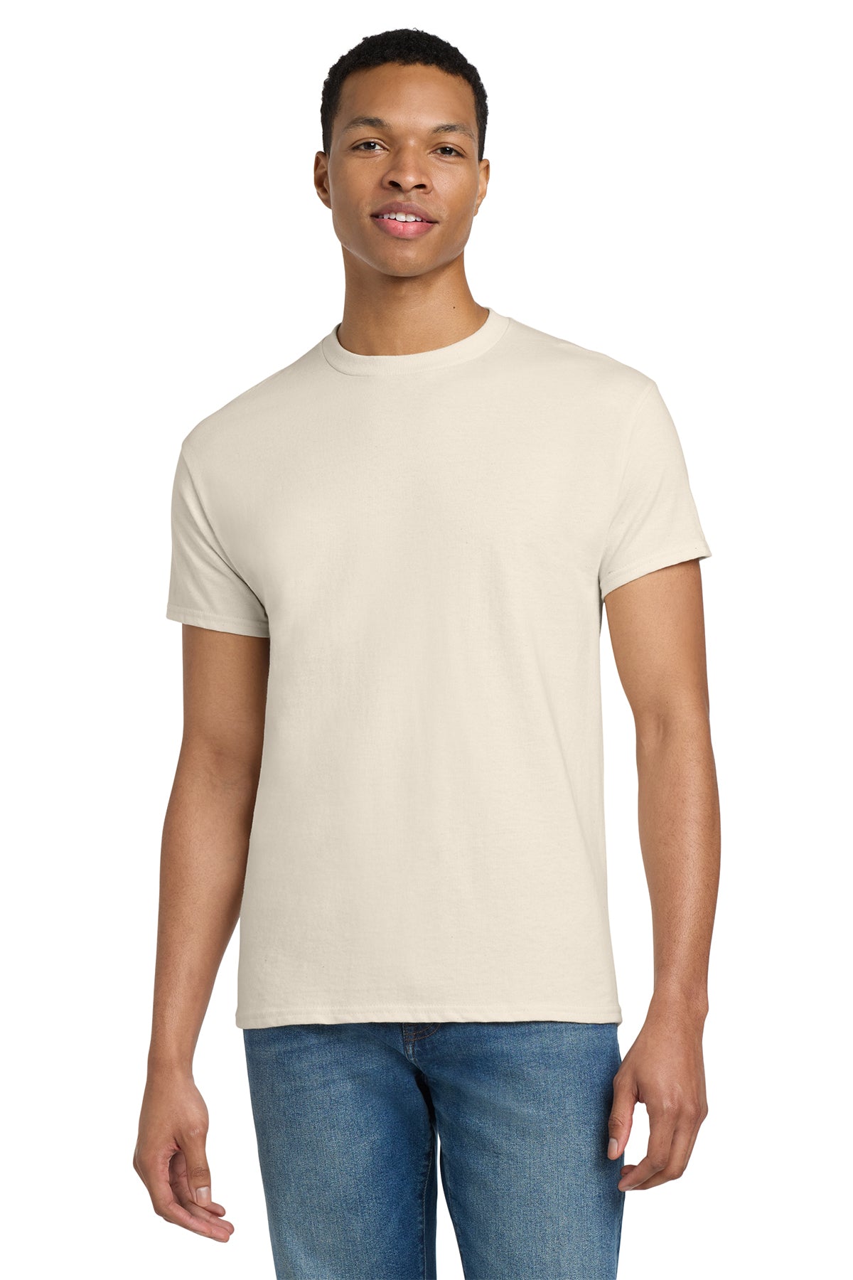 Gildan Ultra Cotton T-Shirt 2000 in Natural, front view