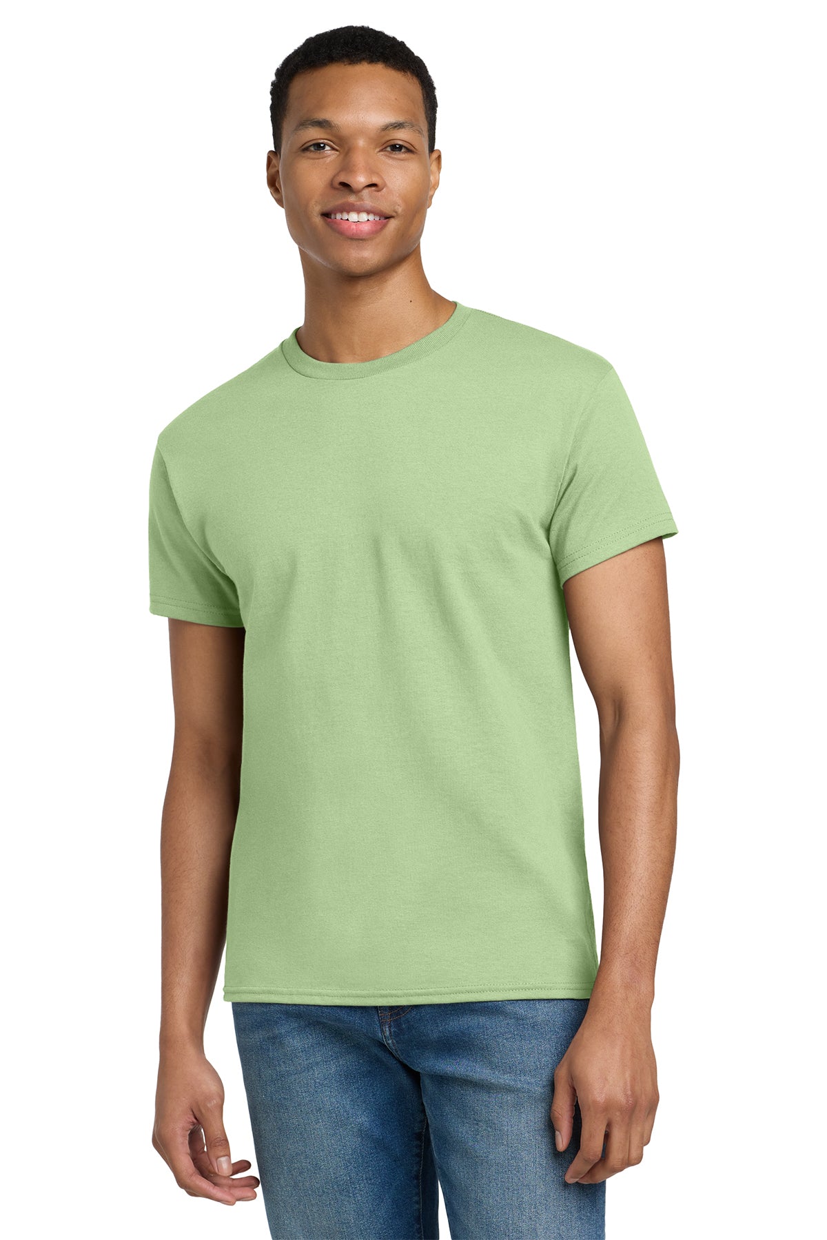 Gildan Ultra Cotton T-Shirt 2000 in Pistachio, front view