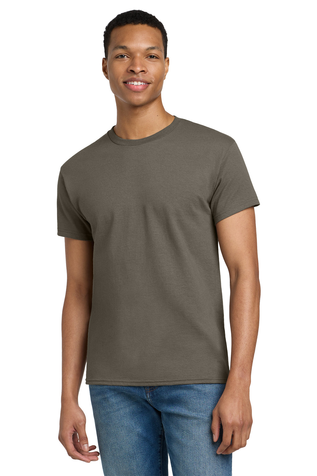 Gildan Ultra Cotton T-Shirt 2000 in Prairie Dust, front view