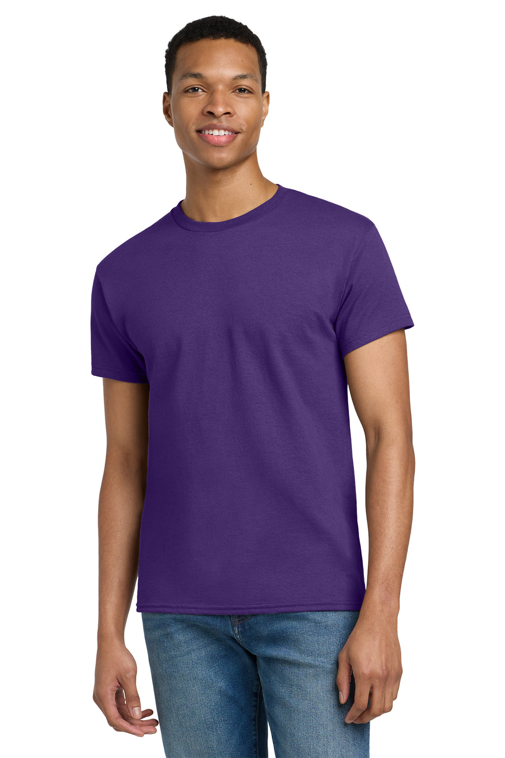 Gildan Ultra Cotton T-Shirt 2000 in Purple, front view