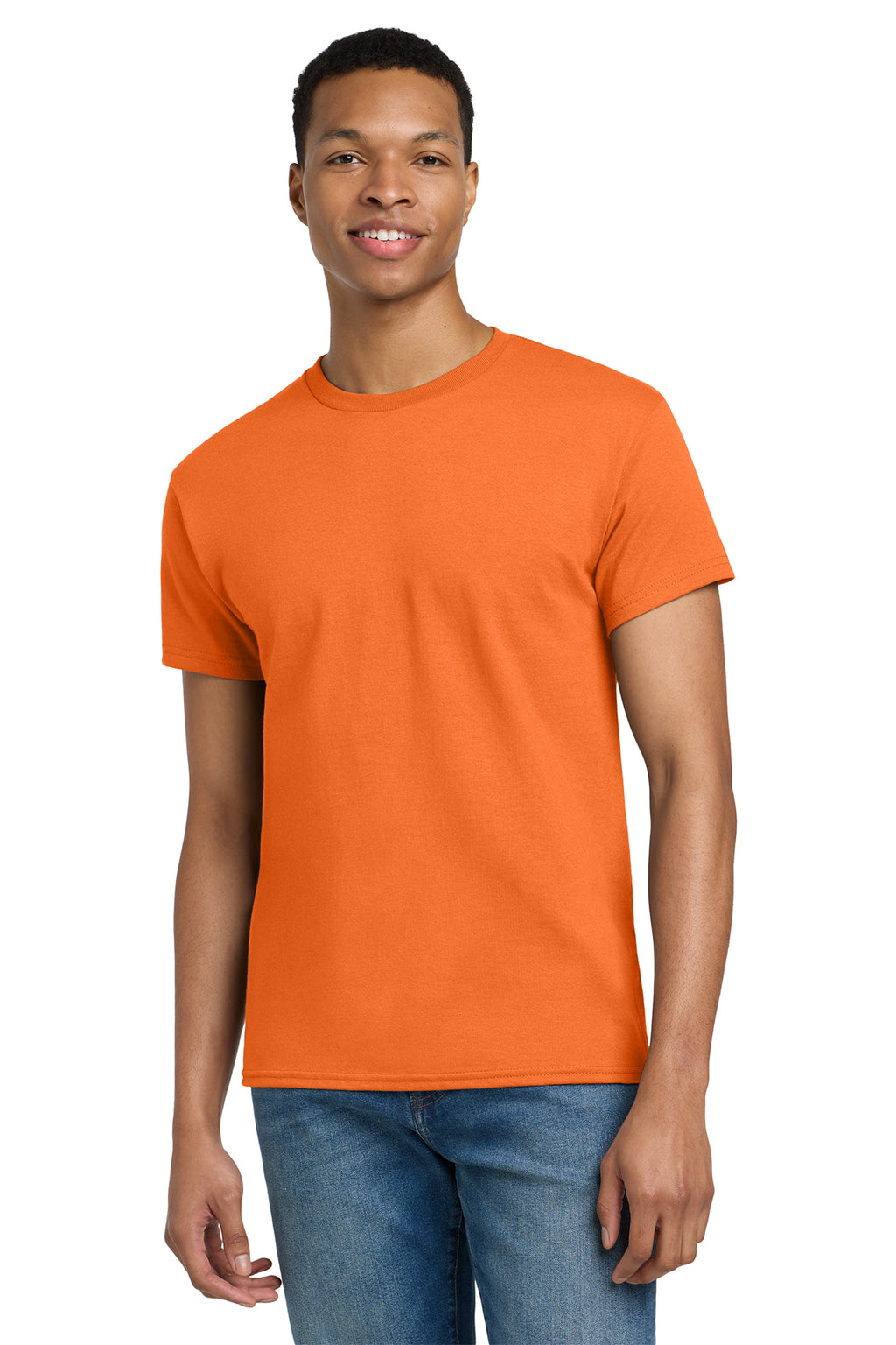 Gildan Ultra Cotton T-Shirt 2000 in S. Orange, front view