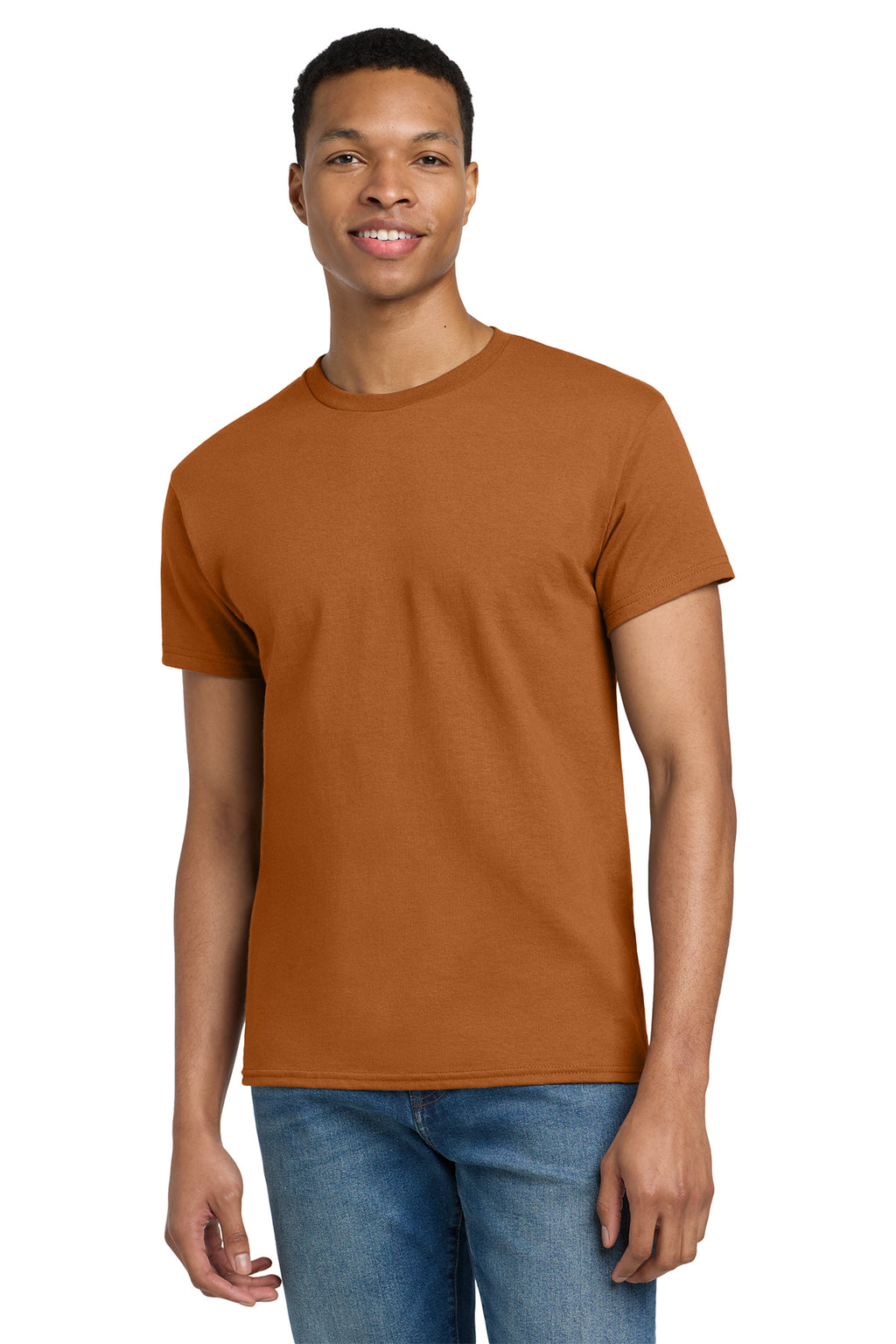 Gildan Ultra Cotton T-Shirt 2000 in Texas Orange, front view