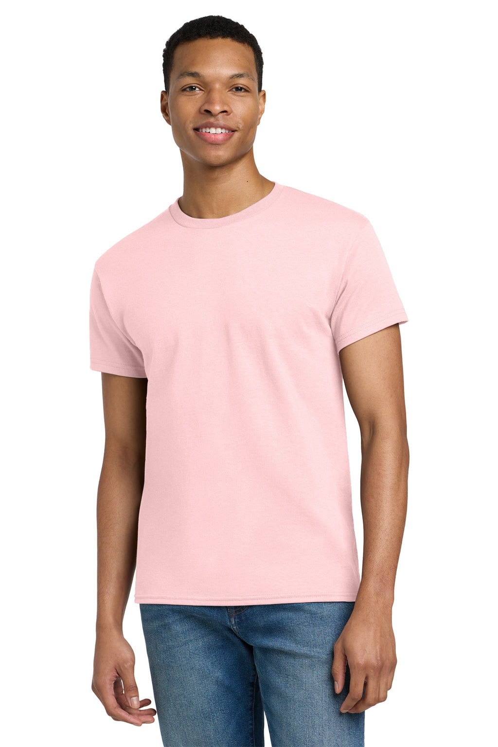 Gildan Ultra Cotton T-Shirt 2000 in Light Pink, front view