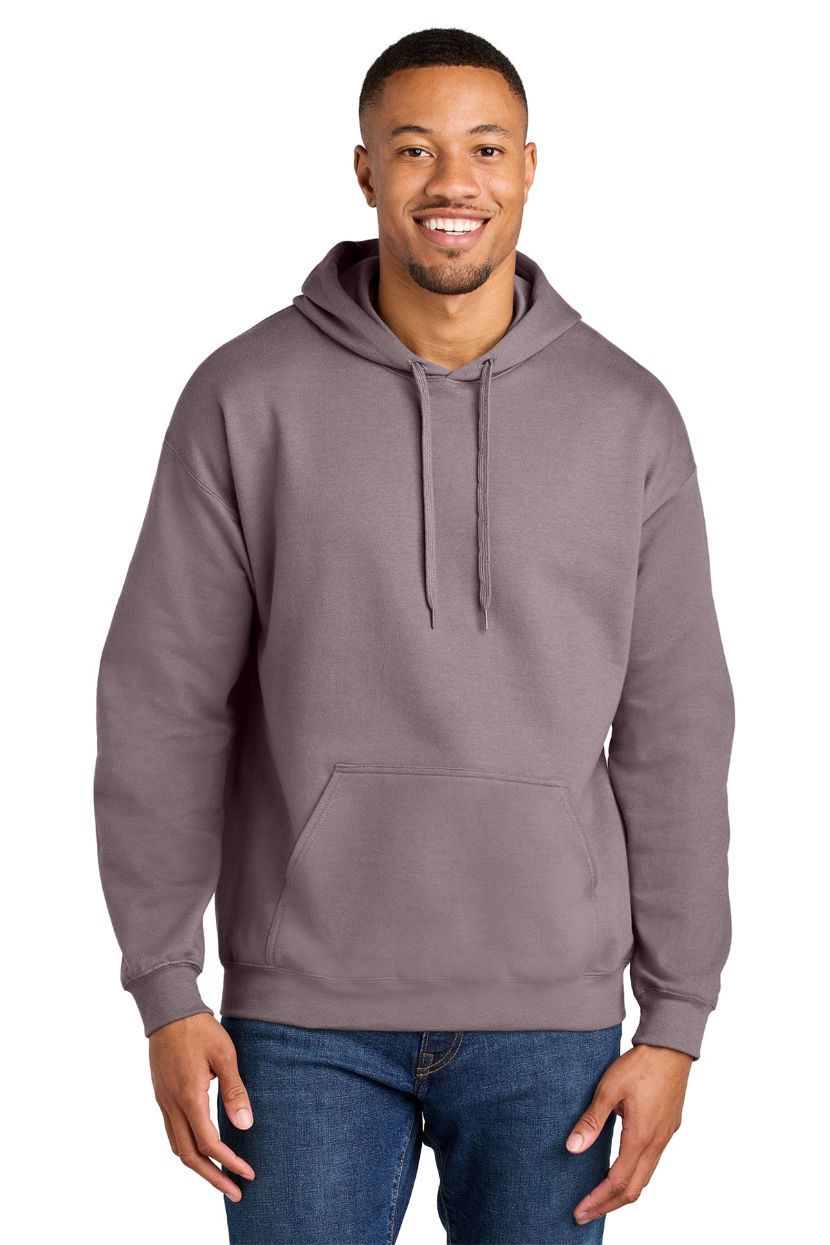 Gildan Softstyle Midweight Pullover Hoodie SF500 in Paragon, front view