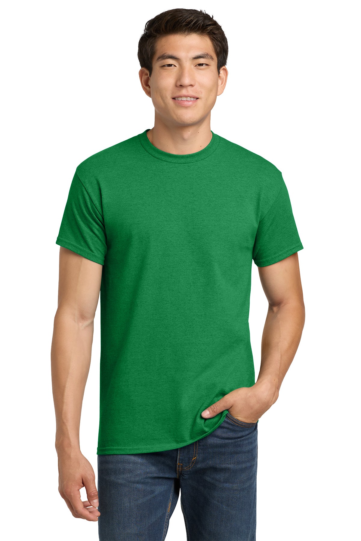 Gildan Heavy Cotton T-Shirt 5000 in Antique Irish Green, front view