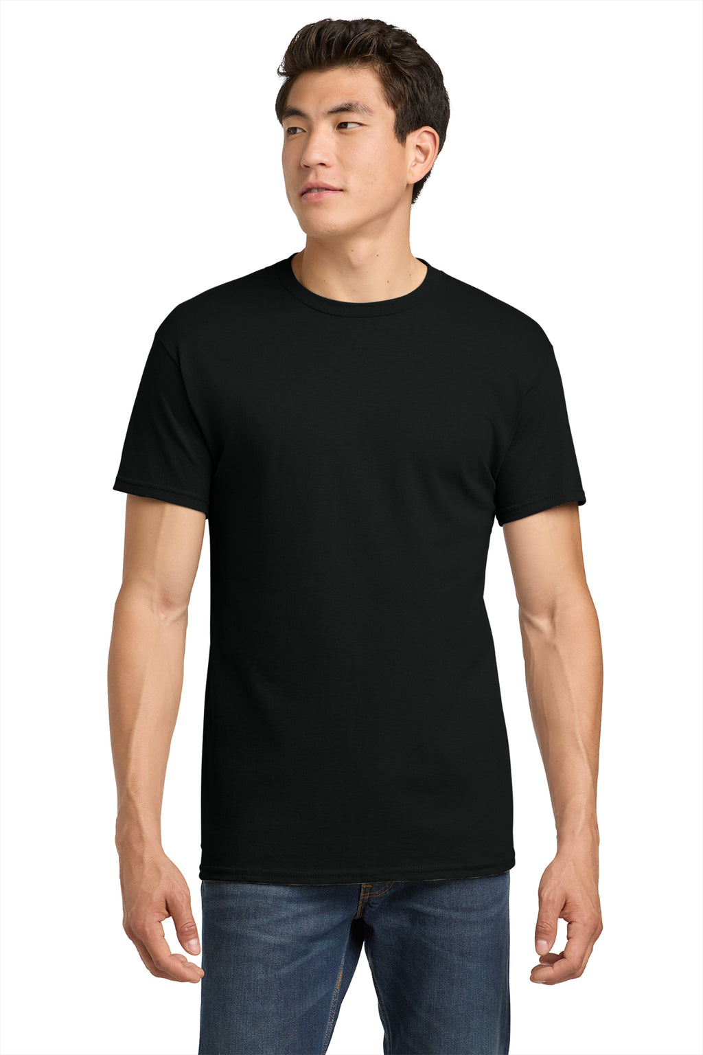 Gildan Heavy Cotton T-Shirt 5000 in Black, front view