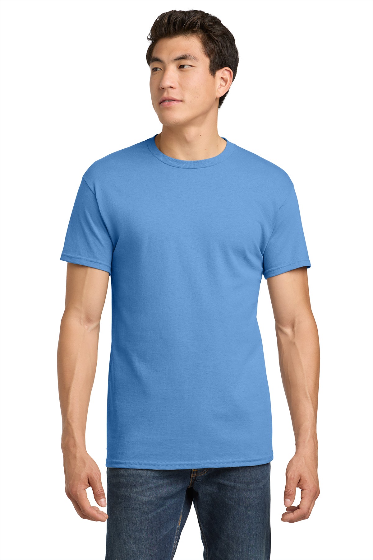 Gildan Heavy Cotton T-Shirt 5000 in Carolina Blue, front view