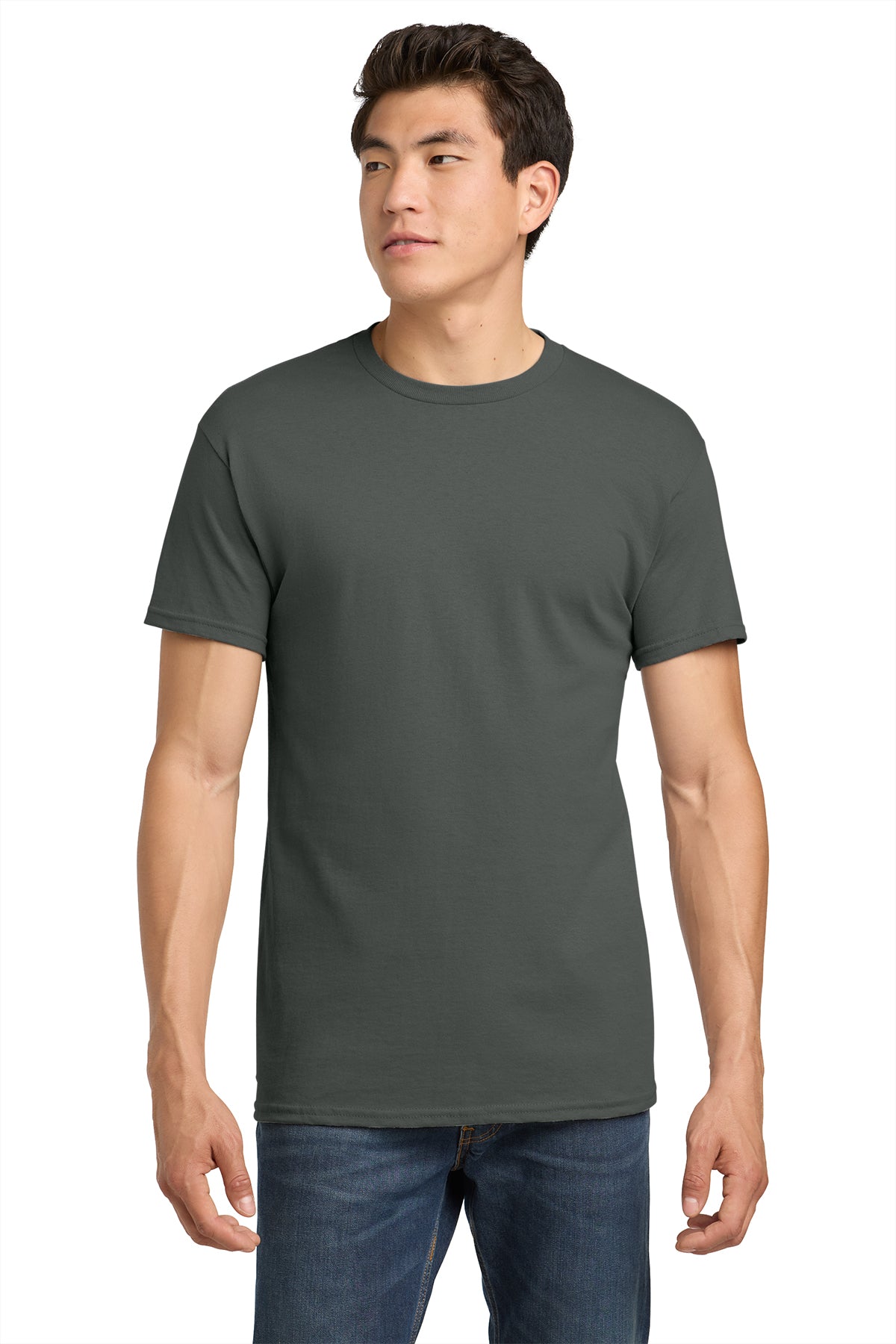 Gildan Heavy Cotton T-Shirt 5000 in Charcoal, front view