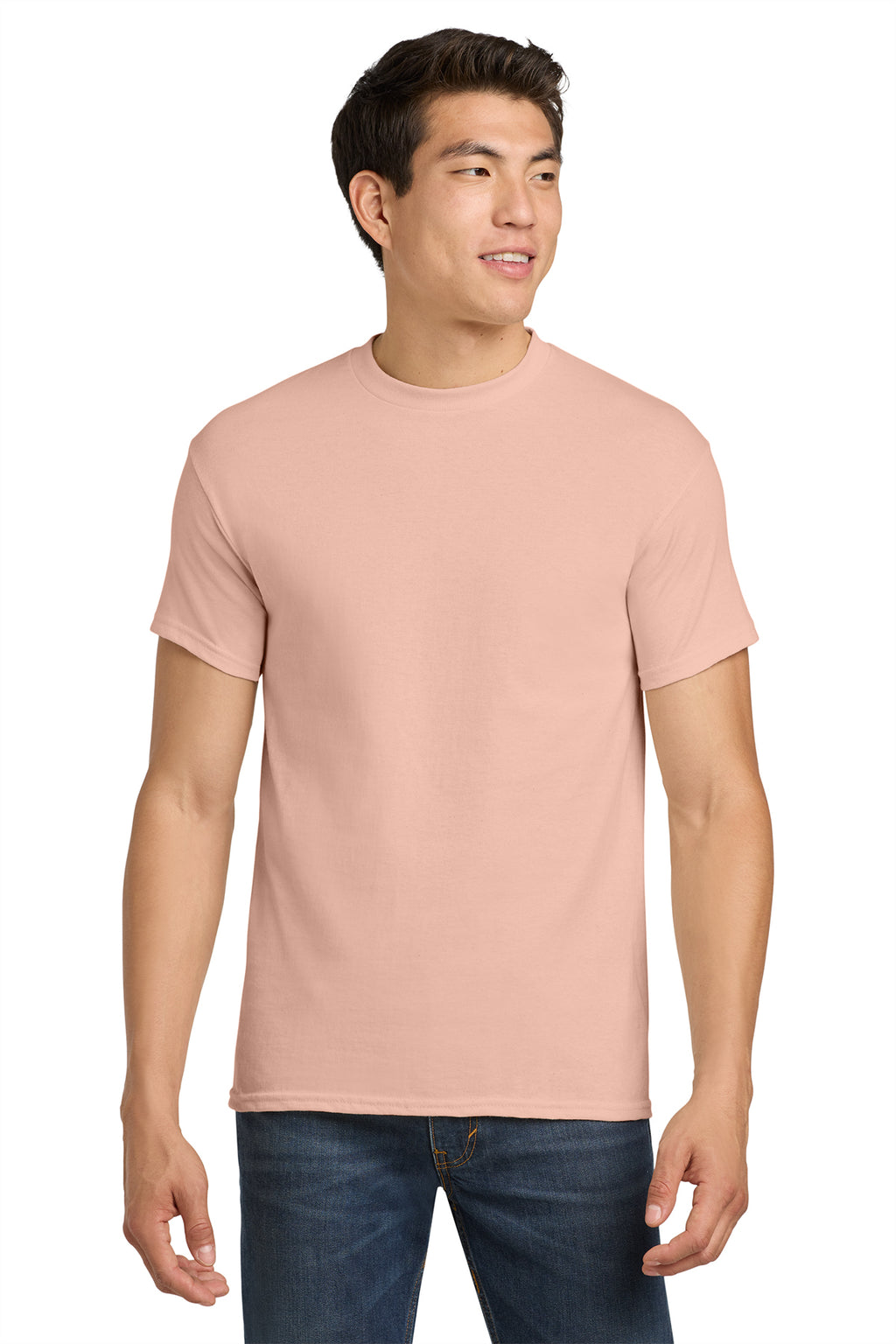 Gildan Heavy Cotton T-Shirt 5000 in Dusty Rose, front view