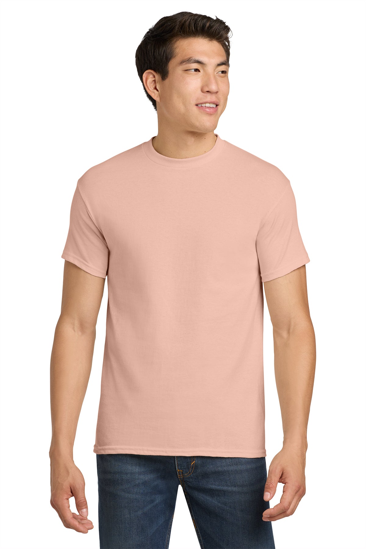 Gildan Heavy Cotton T-Shirt 5000 in Dusty Rose, front view