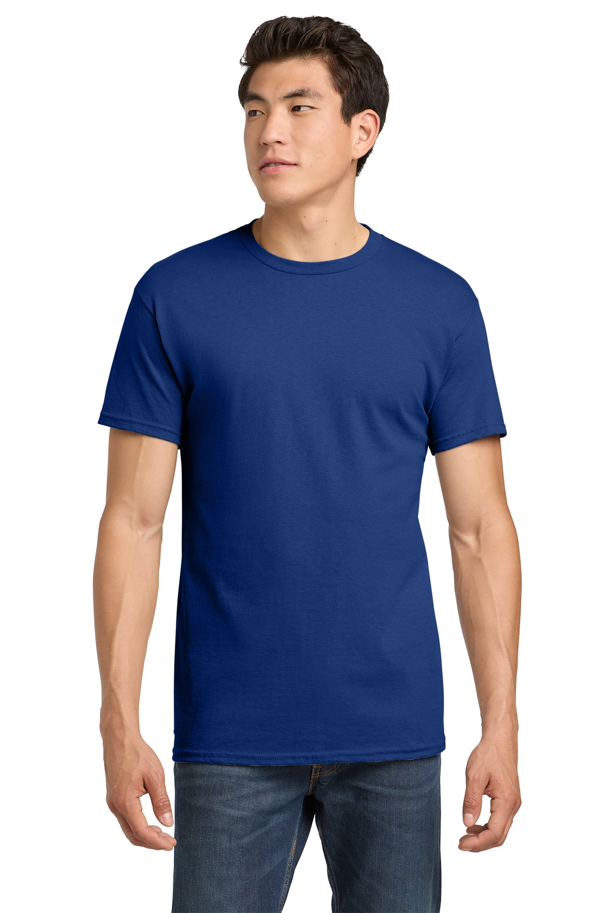 Gildan Heavy Cotton T-Shirt 5000 in Fan Deep Royal, front view