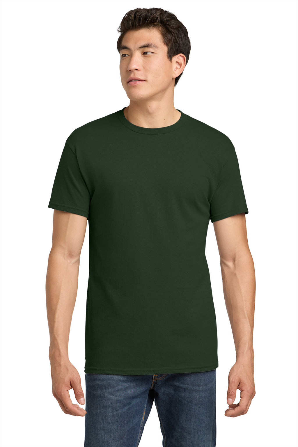 Gildan Heavy Cotton T-Shirt 5000 in Forest, front view
