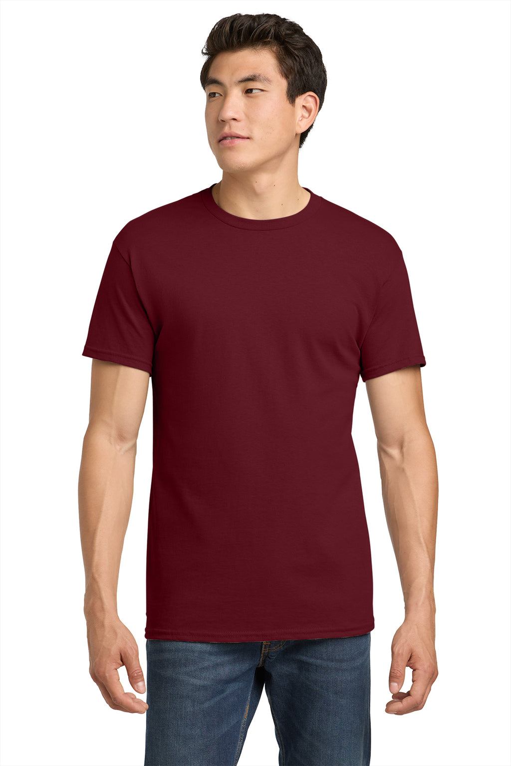 Gildan Heavy Cotton T-Shirt 5000 in Garnet, front view