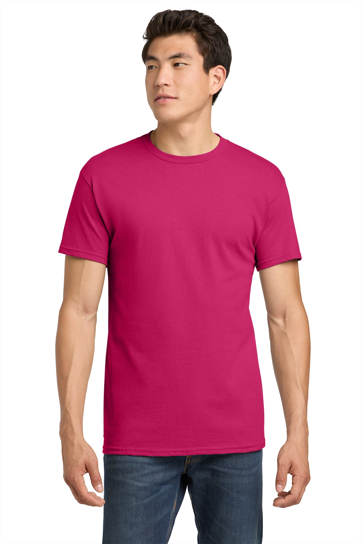 Gildan Heavy Cotton T-Shirt 5000 in Heliconia, front view