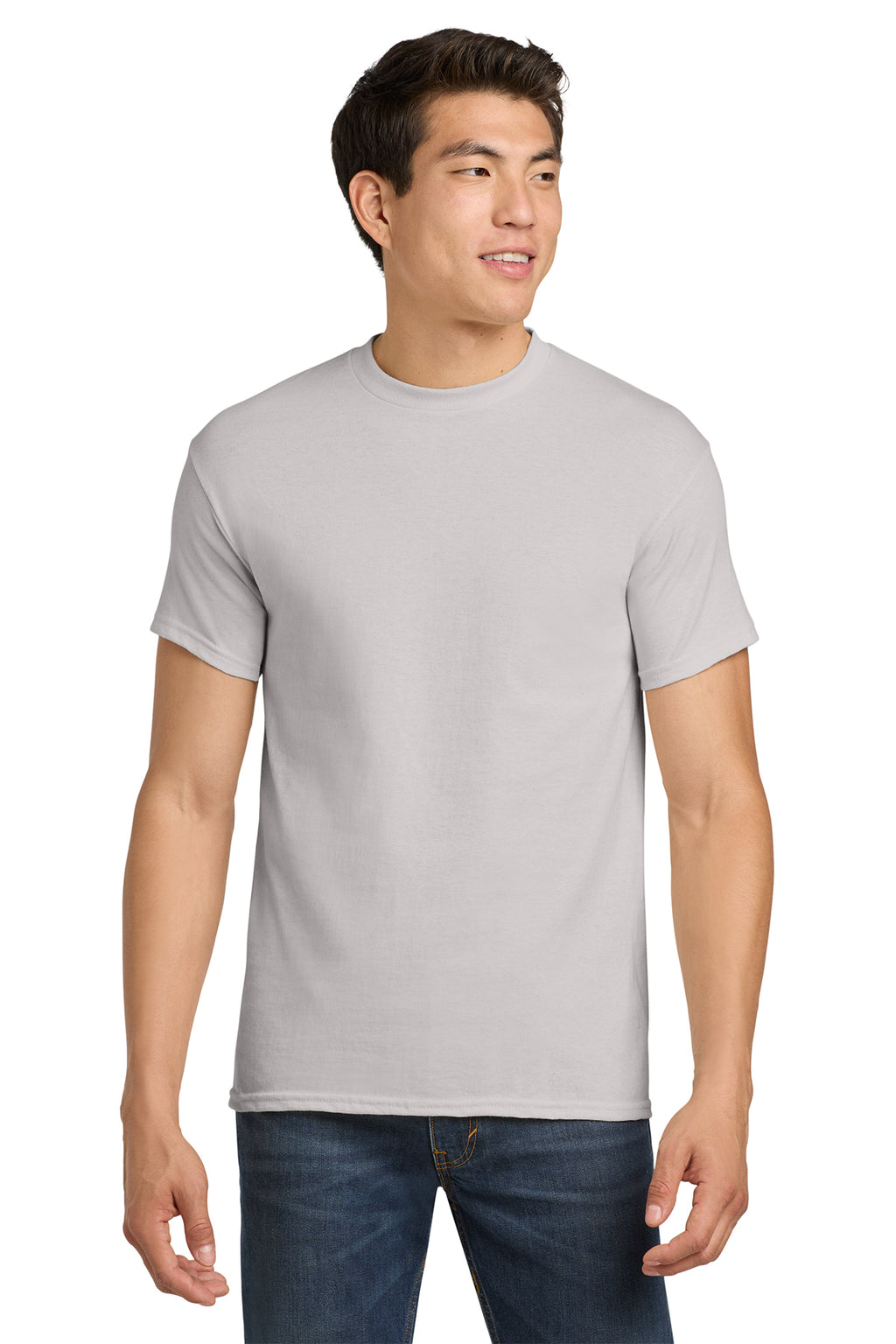 Gildan Heavy Cotton T-Shirt 5000 in Ice Grey, front view