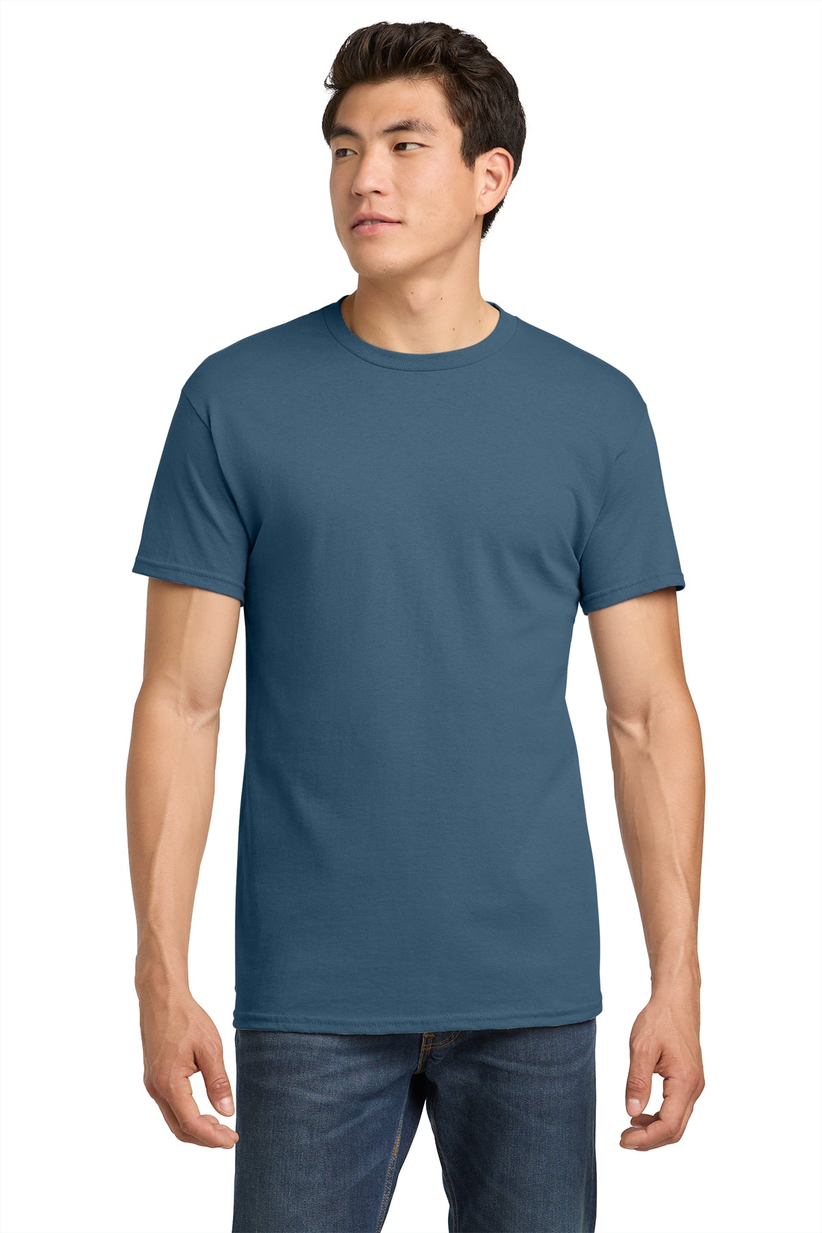 Gildan Heavy Cotton T-Shirt 5000 in Indigo Blue, front view