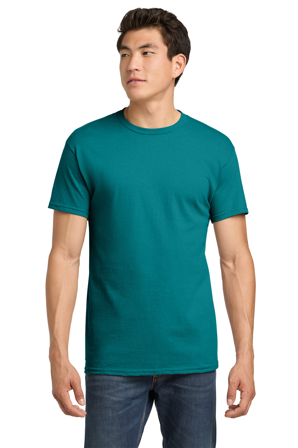 Gildan Heavy Cotton T-Shirt 5000 in Jade Dome, front view
