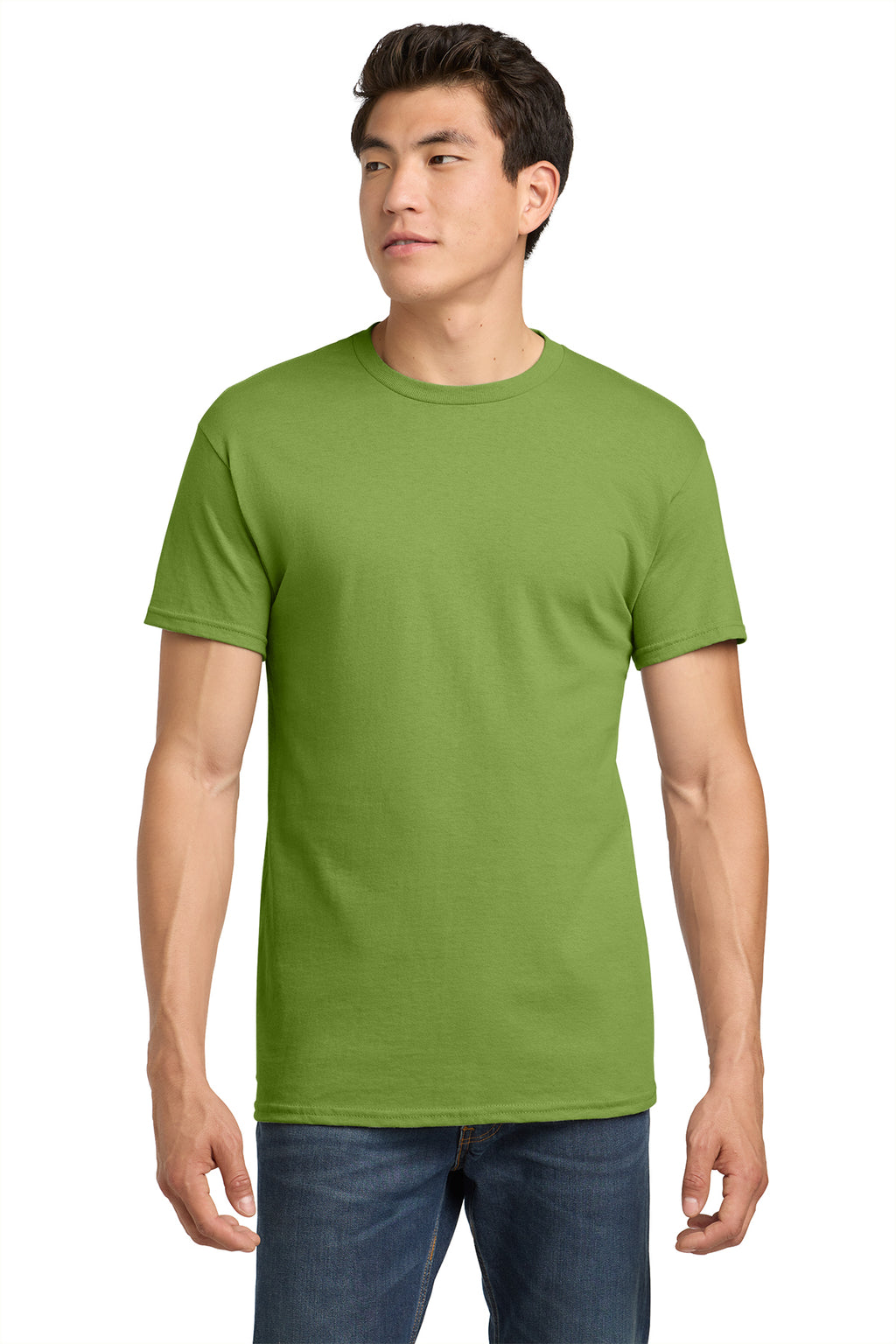 Gildan Heavy Cotton T-Shirt 5000 in Kiwi, front view
