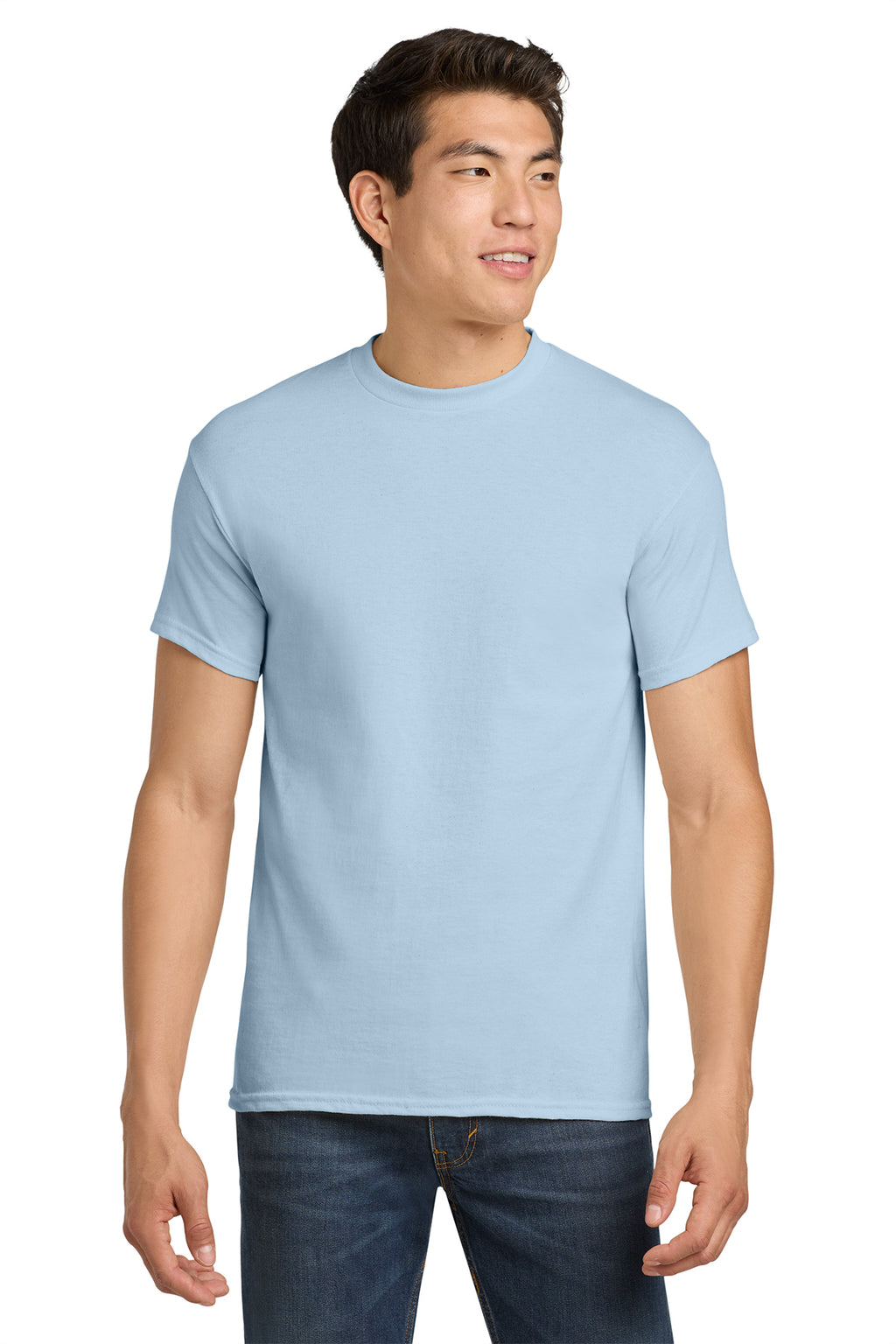 Gildan Heavy Cotton T-Shirt 5000 in Light Blue, front view
