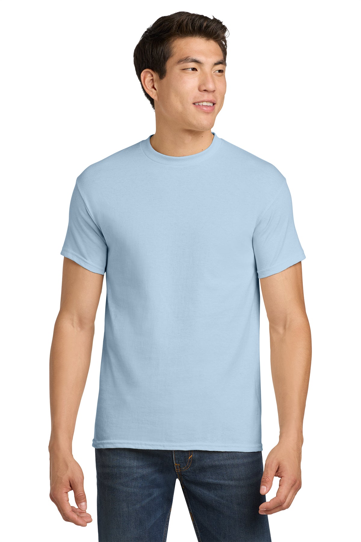 Gildan Heavy Cotton T-Shirt 5000 in Light Blue, front view