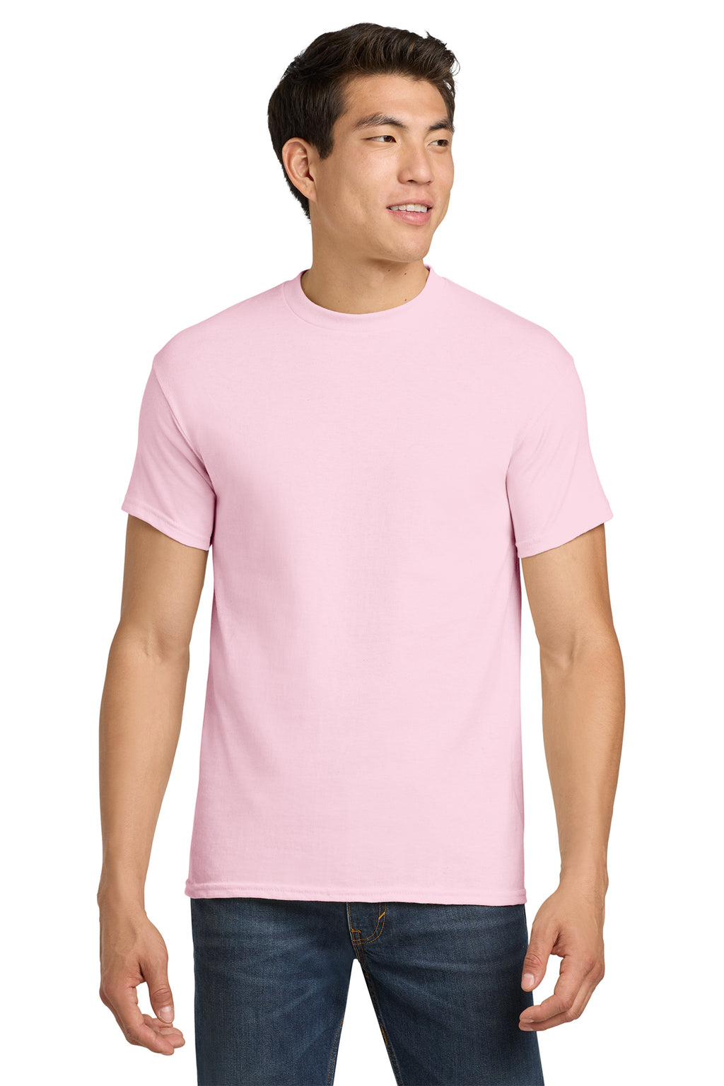 Gildan Heavy Cotton T-Shirt 5000 in Light Pink, front view