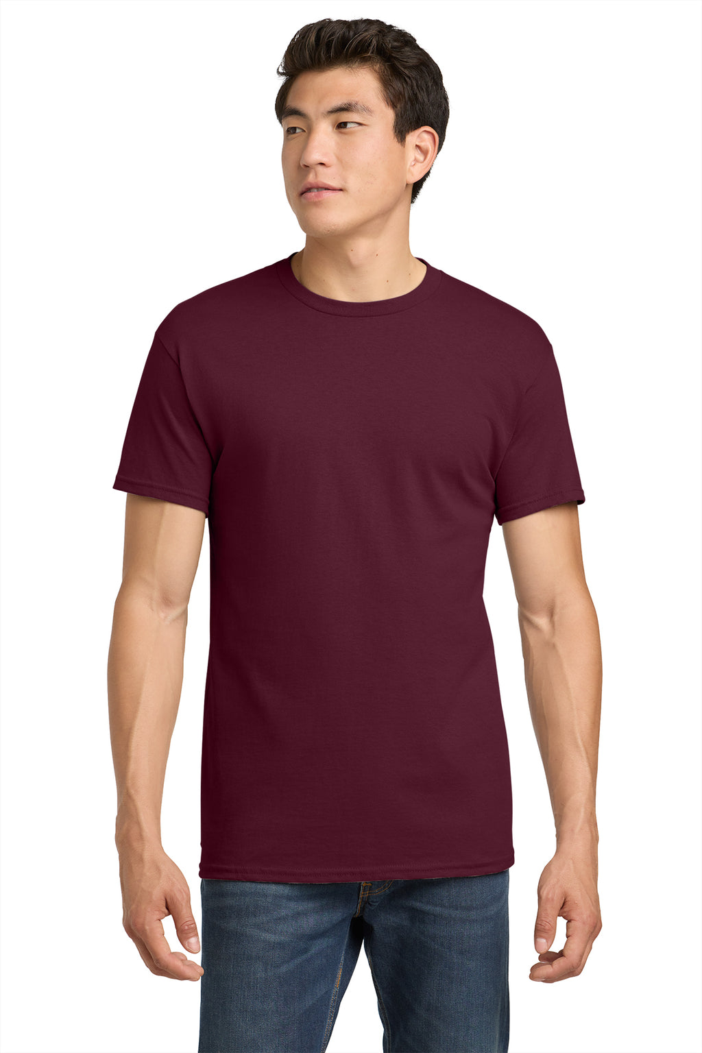 Gildan Heavy Cotton T-Shirt 5000 in Maroon, front view