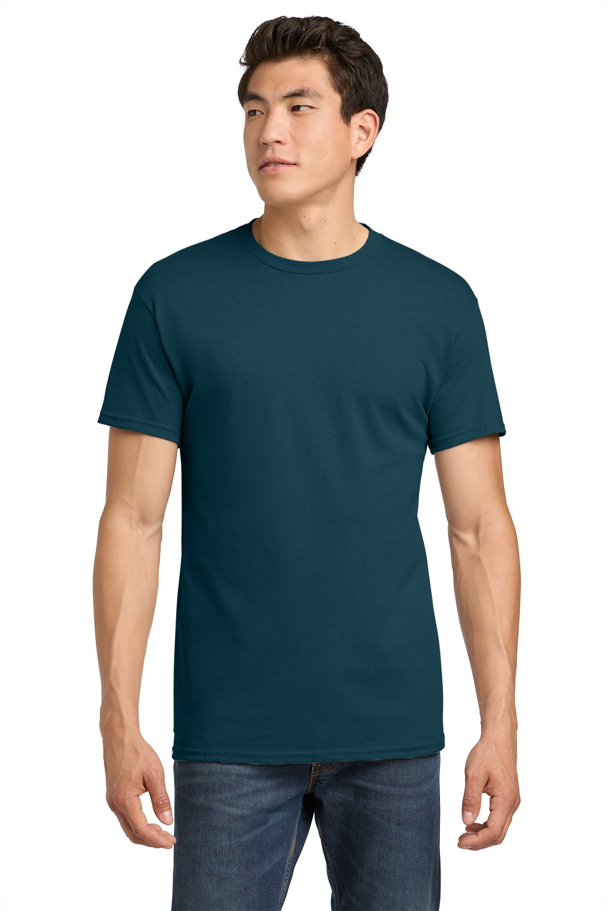 Gildan Heavy Cotton T-Shirt 5000 in Midnight, front view