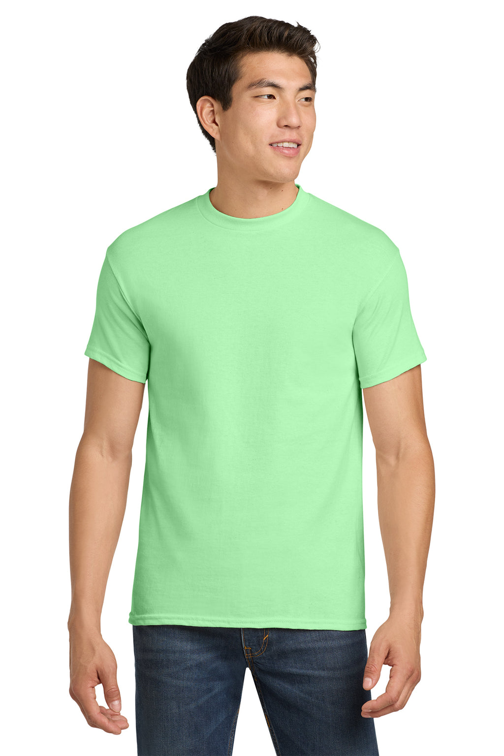 Gildan Heavy Cotton T-Shirt 5000 in Mint Green, front view
