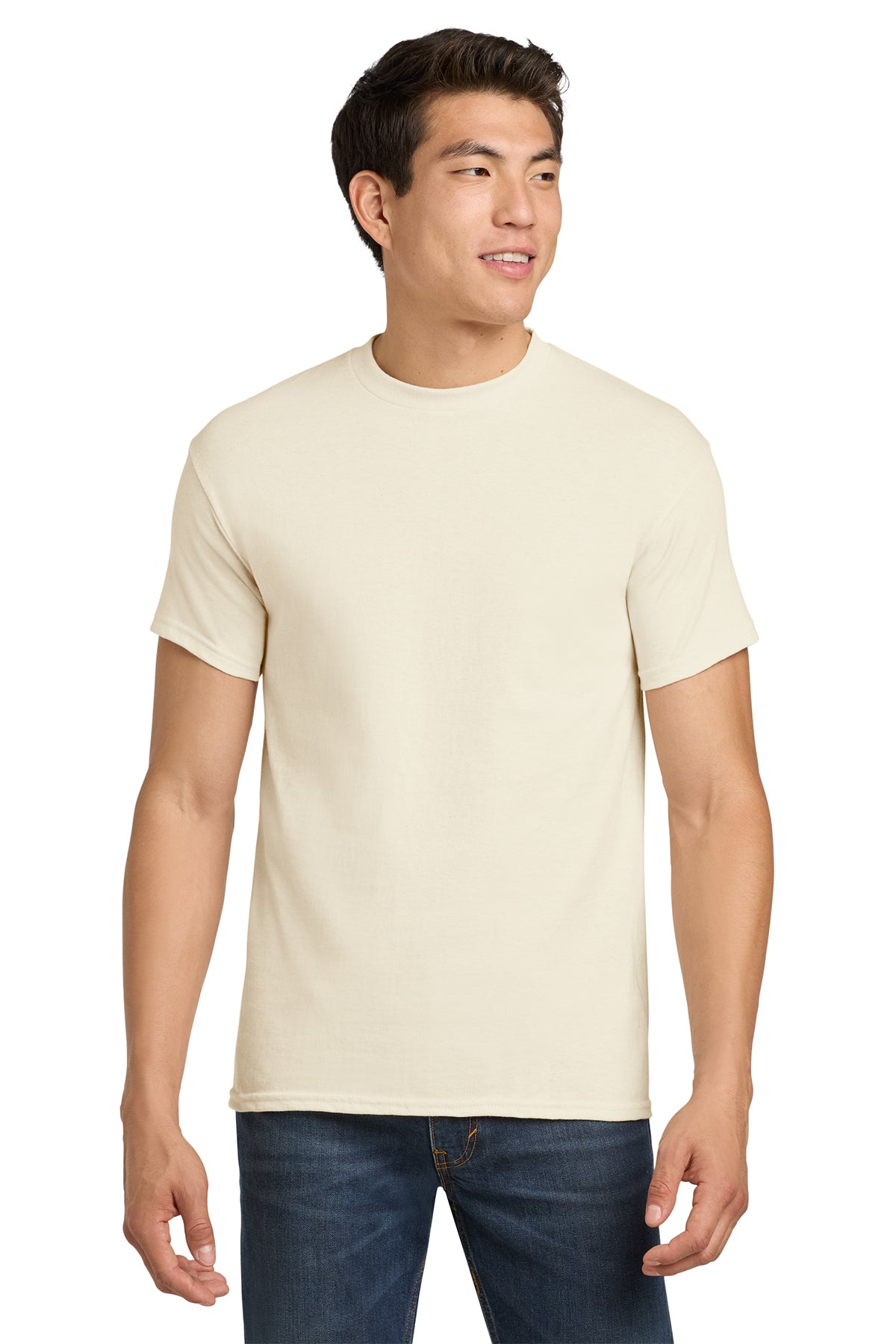 Gildan Heavy Cotton T-Shirt 5000 in Natural, front view