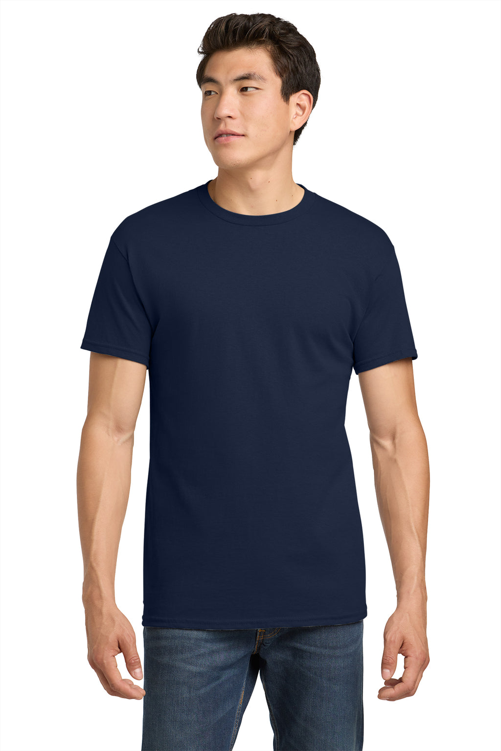 Gildan Heavy Cotton T-Shirt 5000 in Navy, front view