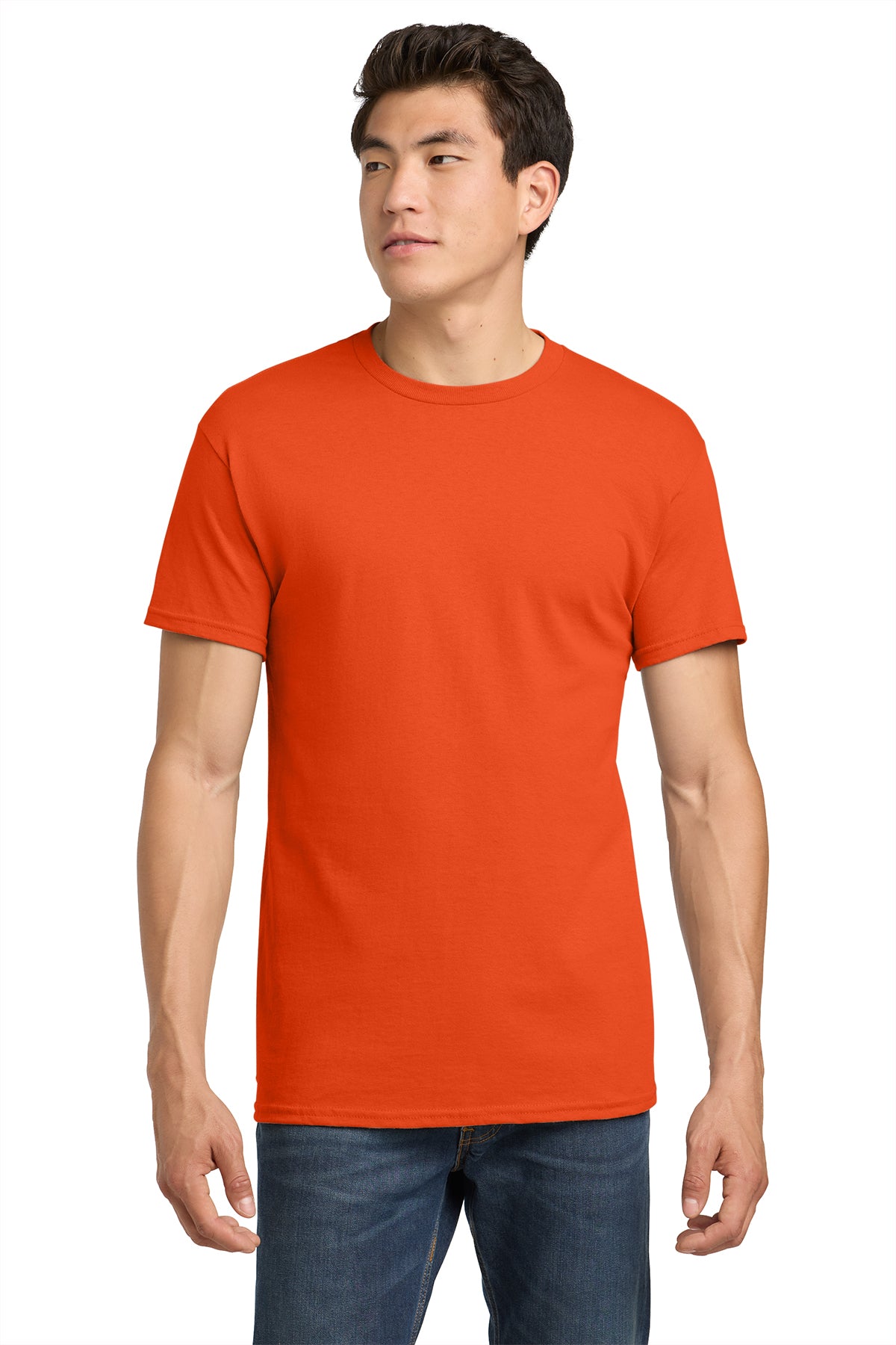 Gildan Heavy Cotton T-Shirt 5000 in Orange, front view